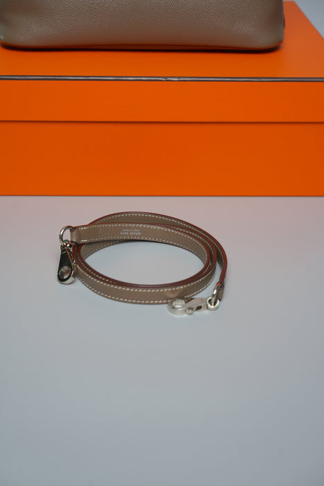 Hermes Bolide 27 in Etoupe Epsom Phw
