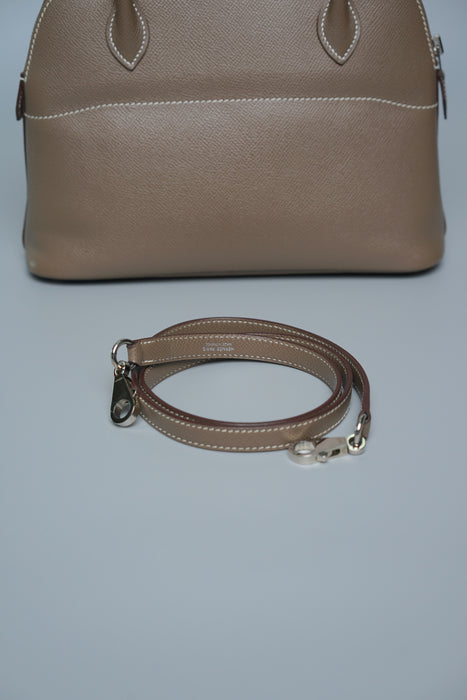 Hermes Bolide 27 in Etoupe Epsom Phw