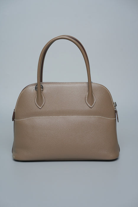 Hermes Bolide 27 in Etoupe Epsom Phw