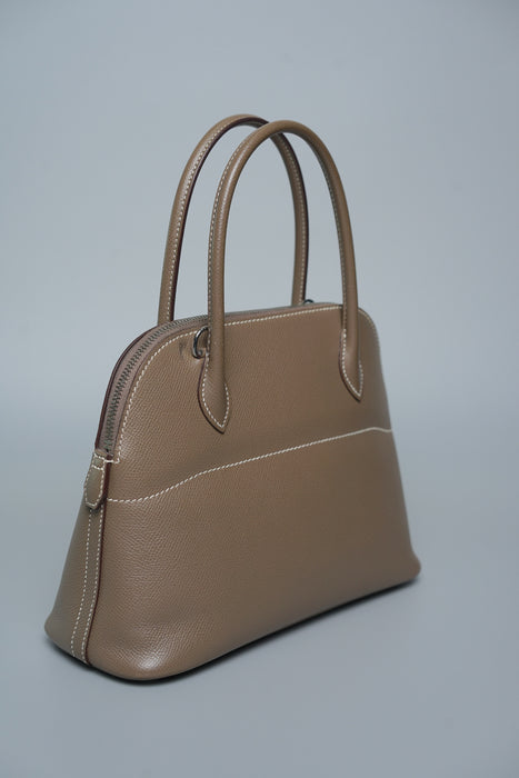 Hermes Bolide 27 in Etoupe Epsom Phw