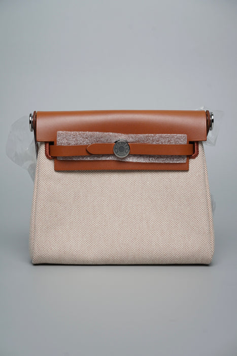 Hermes Mini Herbag in Fauve Phw (Brand New)