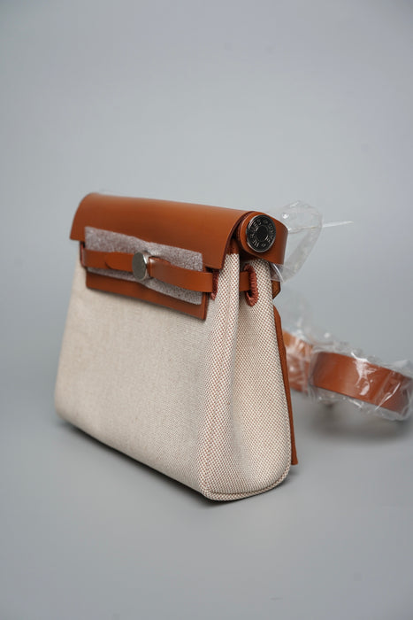 Hermes Mini Herbag in Fauve Phw (Brand New)