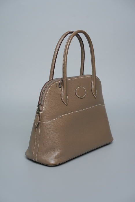 Hermes Bolide 27 in Etoupe Epsom Phw