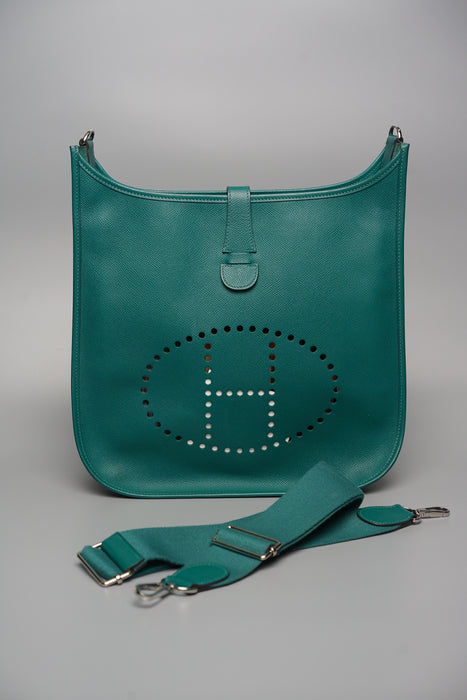 Hermes Evelyne 33 in Malachite Phw