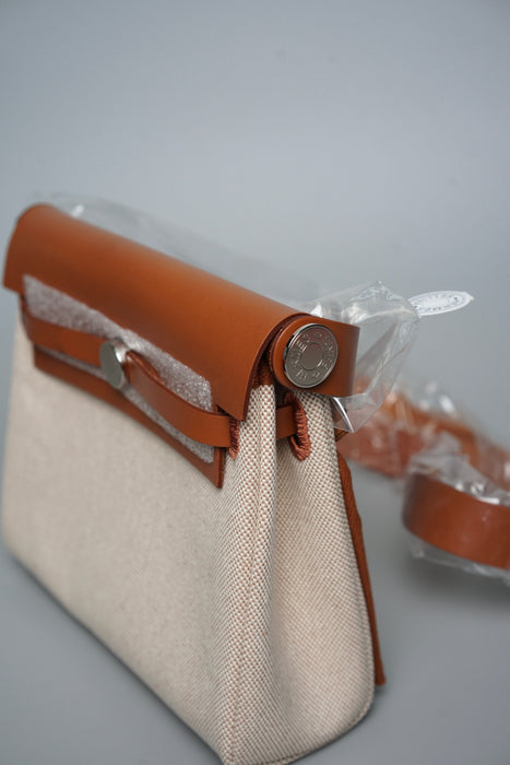 Hermes Mini Herbag in Fauve Phw (Brand New)