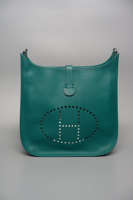 Hermes Evelyne 33 in Malachite Phw