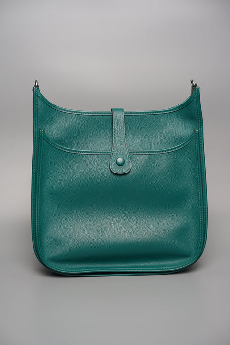 Hermes Evelyne 33 in Malachite Phw