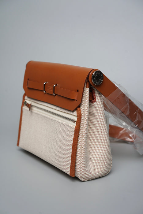 Hermes Mini Herbag in Fauve Phw (Brand New)