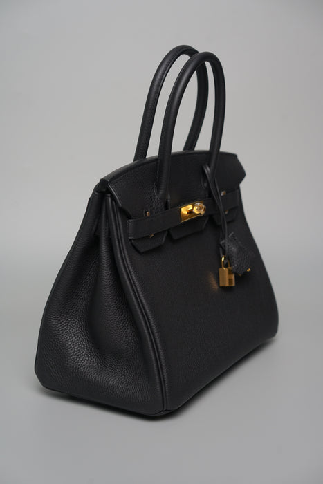 Hermes Birkin 30 in Black Togo Ghw (Brand New)