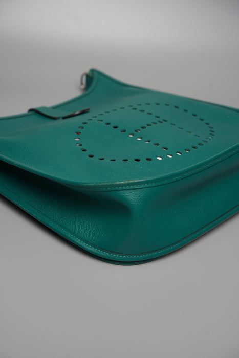 Hermes Evelyne 33 in Malachite Phw