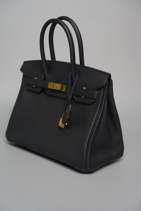 Hermes Birkin 30 in Black Togo Ghw (Brand New)