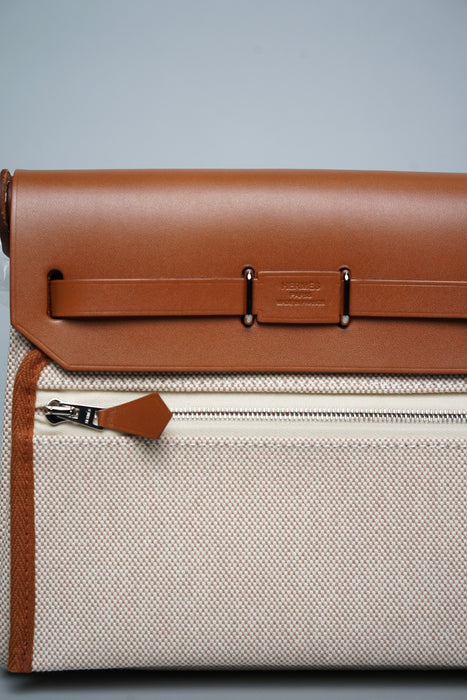 Hermes Mini Herbag in Fauve Phw (Brand New)