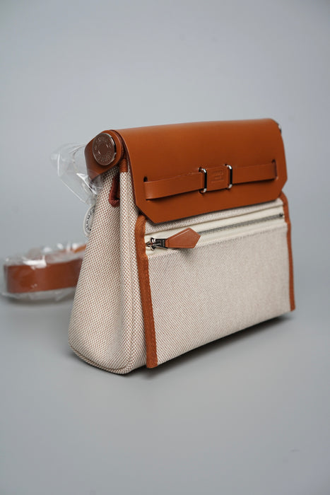 Hermes Mini Herbag in Fauve Phw (Brand New)