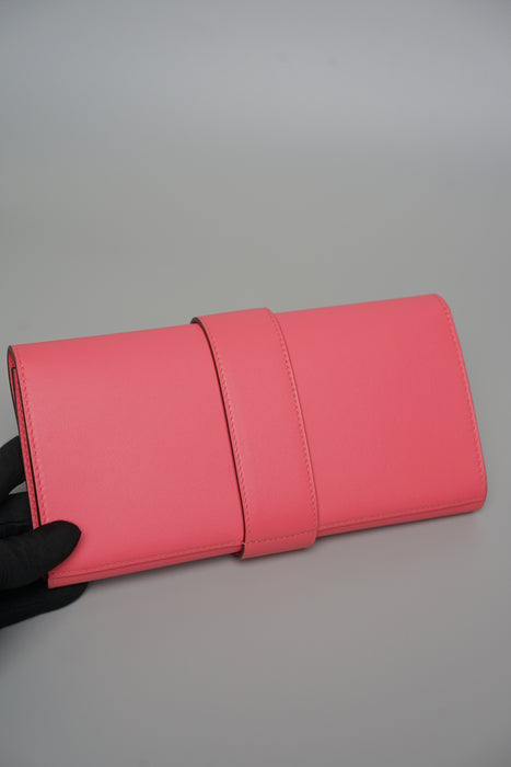 Hermes Medor 23 Clutch in Rose Azalee Swift Phw