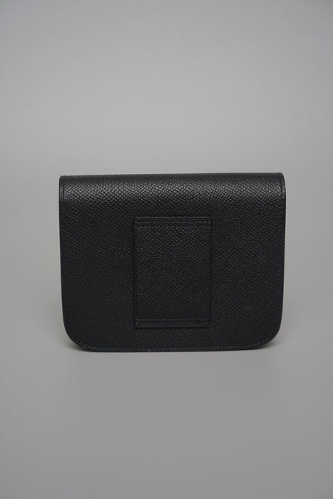 Hermes Constance Slim in Noir Ghw