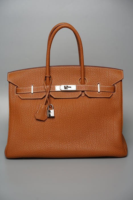 Hermes Birkin 35 in Gold Phw