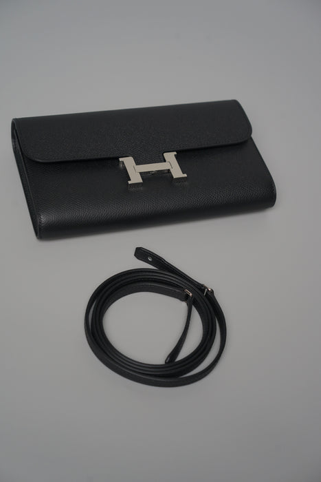 Hermes Constance To Go in Noir Epsom Phw (Brand New)