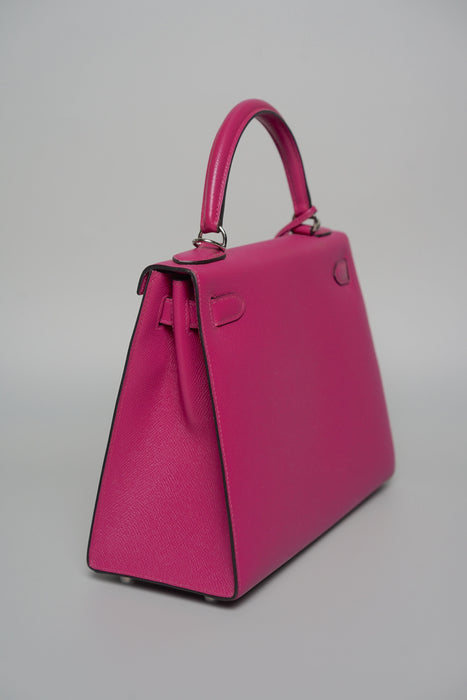 Hermes Kelly 28 Sellier in Rose Pourpre Epsom Phw