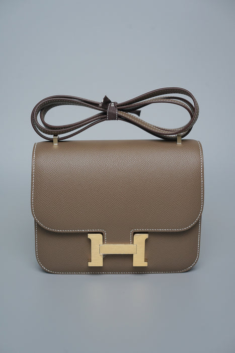 Hermes Constance 18 in Etoupe Epsom Bghw (Brand New)