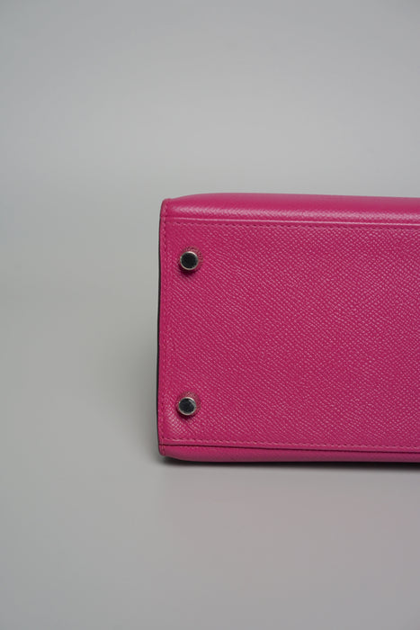 Hermes Kelly 28 Sellier in Rose Pourpre Epsom Phw