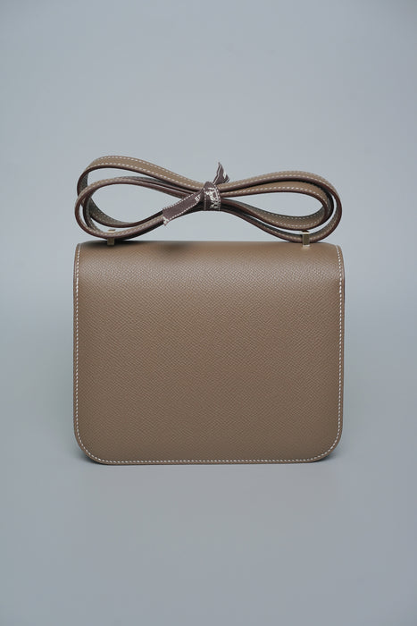 Hermes Constance 18 in Etoupe Epsom Bghw (Brand New)