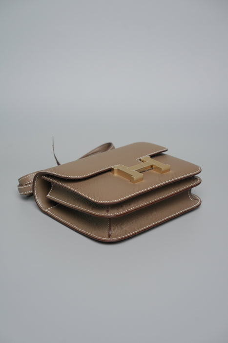 Hermes Constance 18 in Etoupe Epsom Bghw (Brand New)