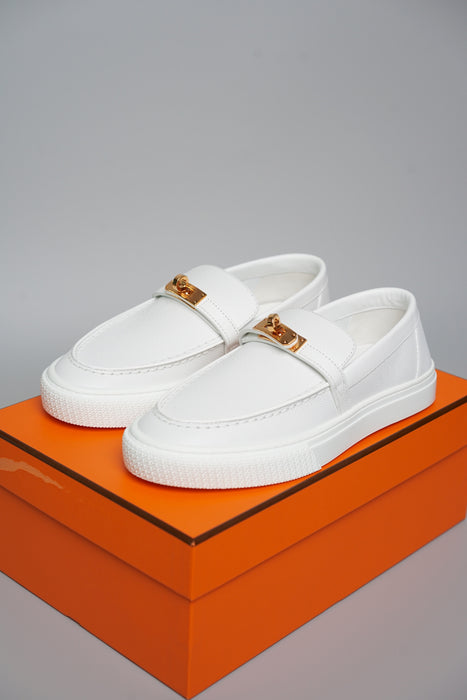 Hermes Game Slip-On Sneaker in Blanc 36.5 (Brand New)