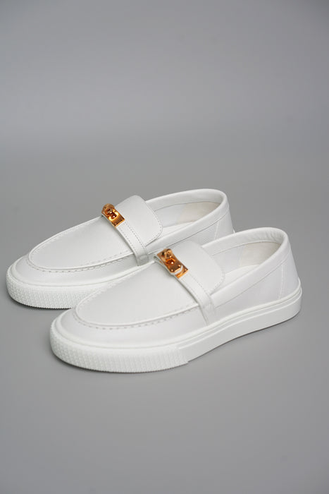 Hermes Game Slip-On Sneaker in Blanc 36.5 (Brand New)