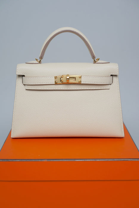 Hermes Kelly 20 in Craie Ghw (Brand New)