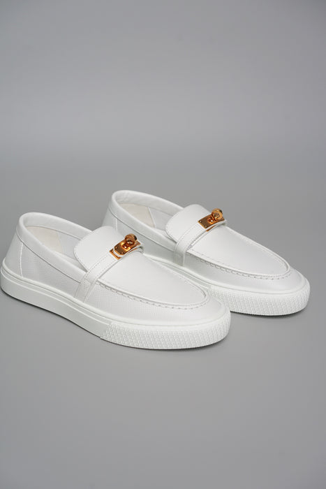 Hermes Game Slip-On Sneaker in Blanc 36.5 (Brand New)