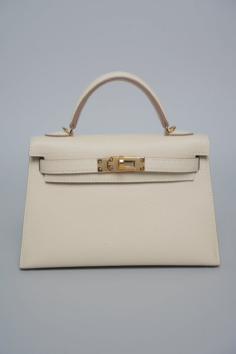 Hermes Kelly 20 in Craie Ghw (Brand New)