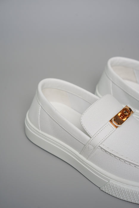 Hermes Game Slip-On Sneaker in Blanc 36.5 (Brand New)