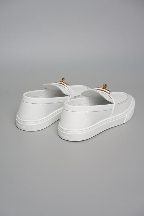 Hermes Game Slip-On Sneaker in Blanc 36.5 (Brand New)