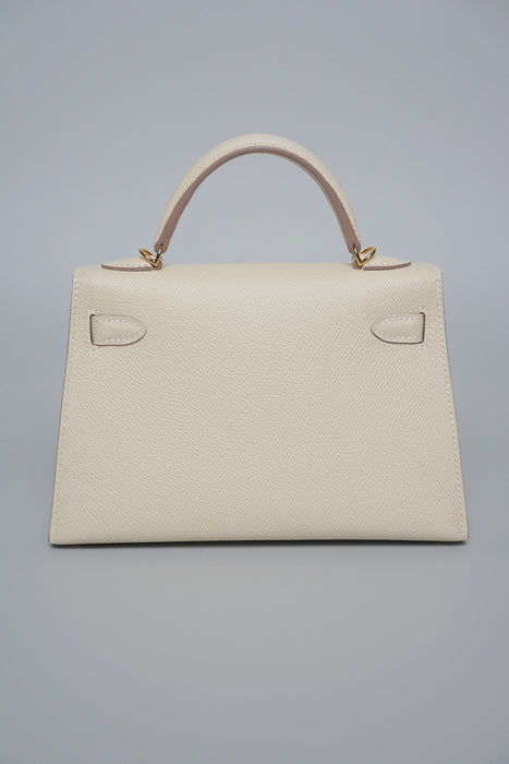 Hermes Kelly 20 in Craie Ghw (Brand New)