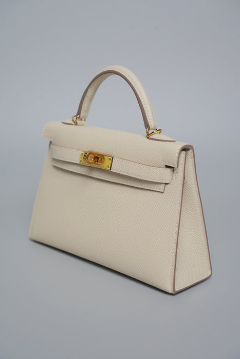 Hermes Kelly 20 in Craie Ghw (Brand New)
