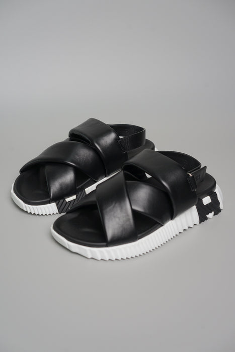 Hermes Electric Sandal in Noir 37 (Brand New)