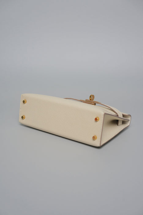 Hermes Kelly 20 in Craie Ghw (Brand New)