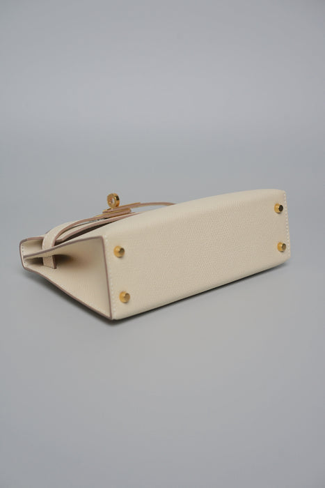 Hermes Kelly 20 in Craie Ghw (Brand New)