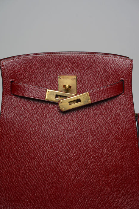 Hermes Kelly Sport PM in Rouge H Ghw