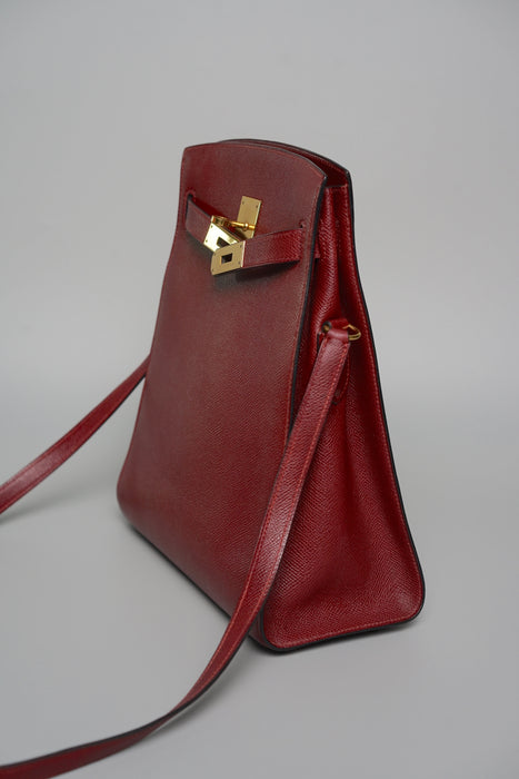 Hermes Kelly Sport PM in Rouge H Ghw