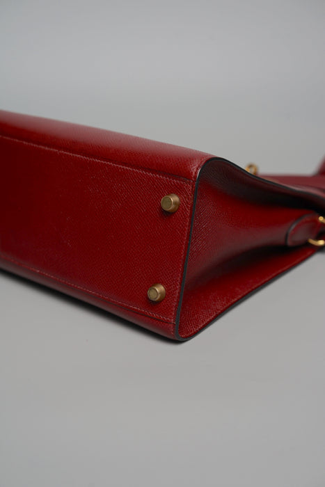 Hermes Kelly Sport PM in Rouge H Ghw