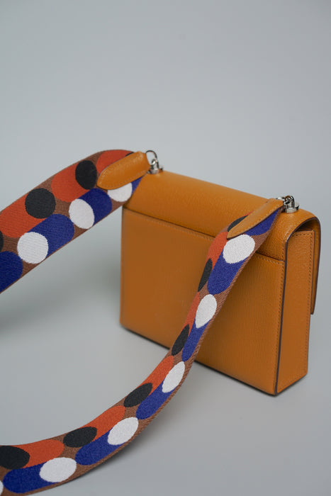 Hermes Verrou Mini Bag in Caramel/Noisette-Cuivre/Noir Phw