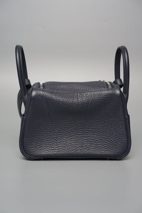 Hermes Mini Lindy in Blue Nuit Phw