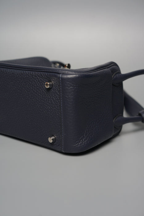 Hermes Mini Lindy in Blue Nuit Phw