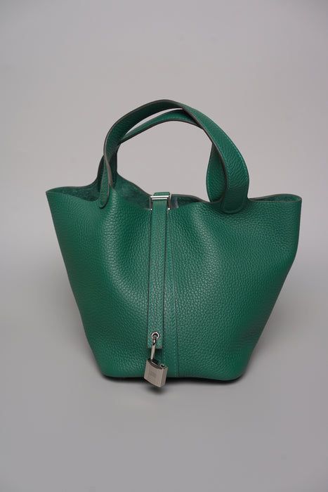 Hermes Picotin 18 in Vert Moyen Phw (Brand New)
