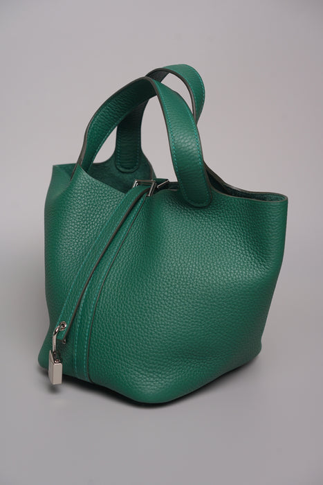 Hermes Picotin 18 in Vert Moyen Phw (Brand New)