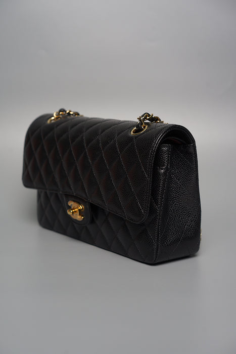 Chanel Medium Classic Double Flap in Black Caviar Ghw