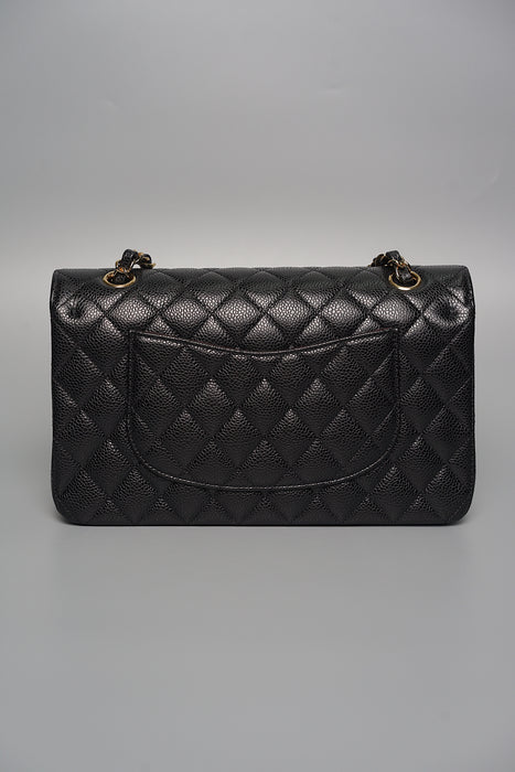 Chanel Medium Classic Double Flap in Black Caviar Ghw