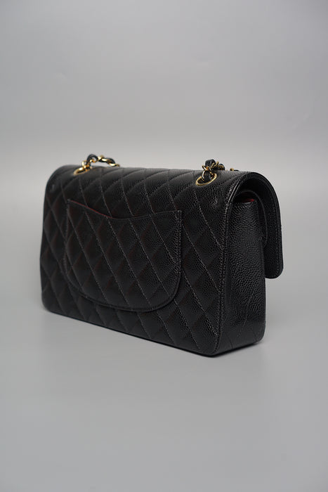 Chanel Medium Classic Double Flap in Black Caviar Ghw