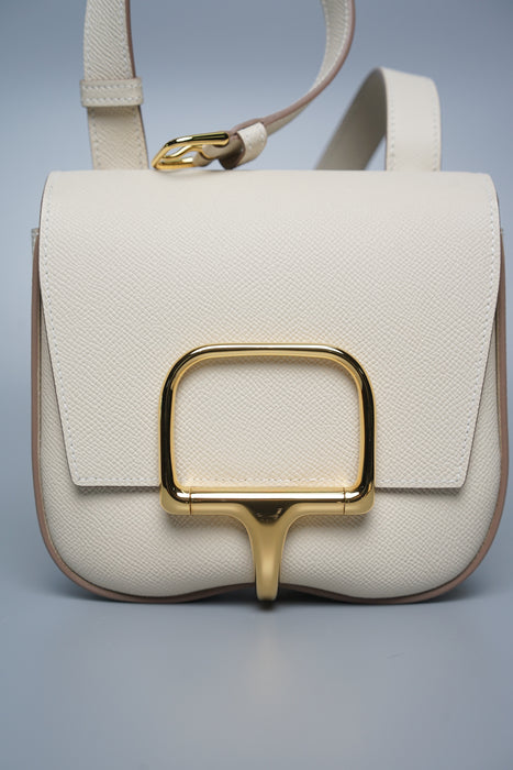 Hermes Della Cavalleria Mini in Craie Ghw (Brand New)